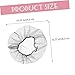 DECORNIJIA 100 pcs Disposable Nylon Hair Nets Comfortable Mesh Design for Food Service Cooking and for All Head Easy to Use and Convenient