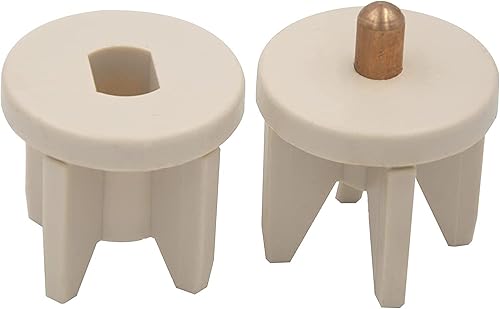 Soportes de montaje universales de repuesto para persianas enrollables, para interiores y exteriores (beige, enchufe de embrague de 1.102 in)