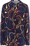  BRAX Damen Style Val Stehkragen Klassisch Bluse, Night Blue, (Herstellergröße: 36)