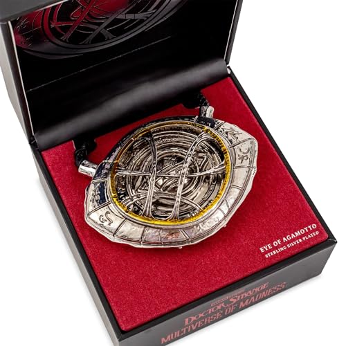 Toynk Marvel Studios Doctor Strange in the Multiverse Of Madness Silver-Plated Eye Of Agamotto Prop Replica Necklace | Officially Licensed Collectible4