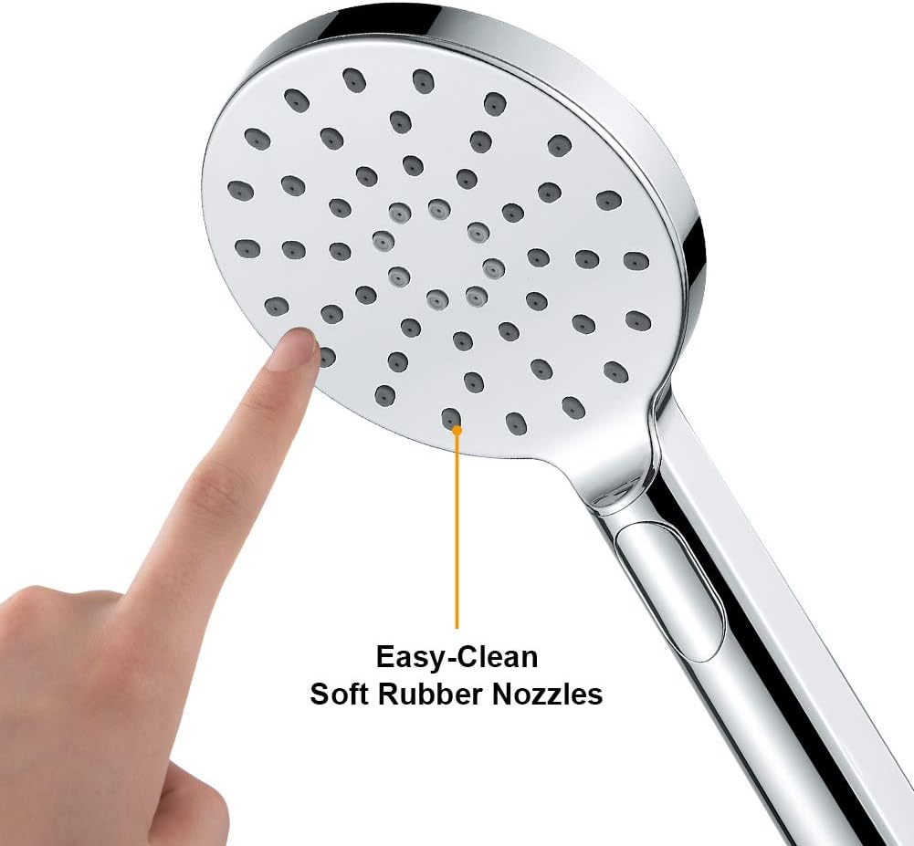 GRIFEMA COMPLENTO-G802 Hand Shower with Easy-Clean Soft Rubber Nozzles highlighted