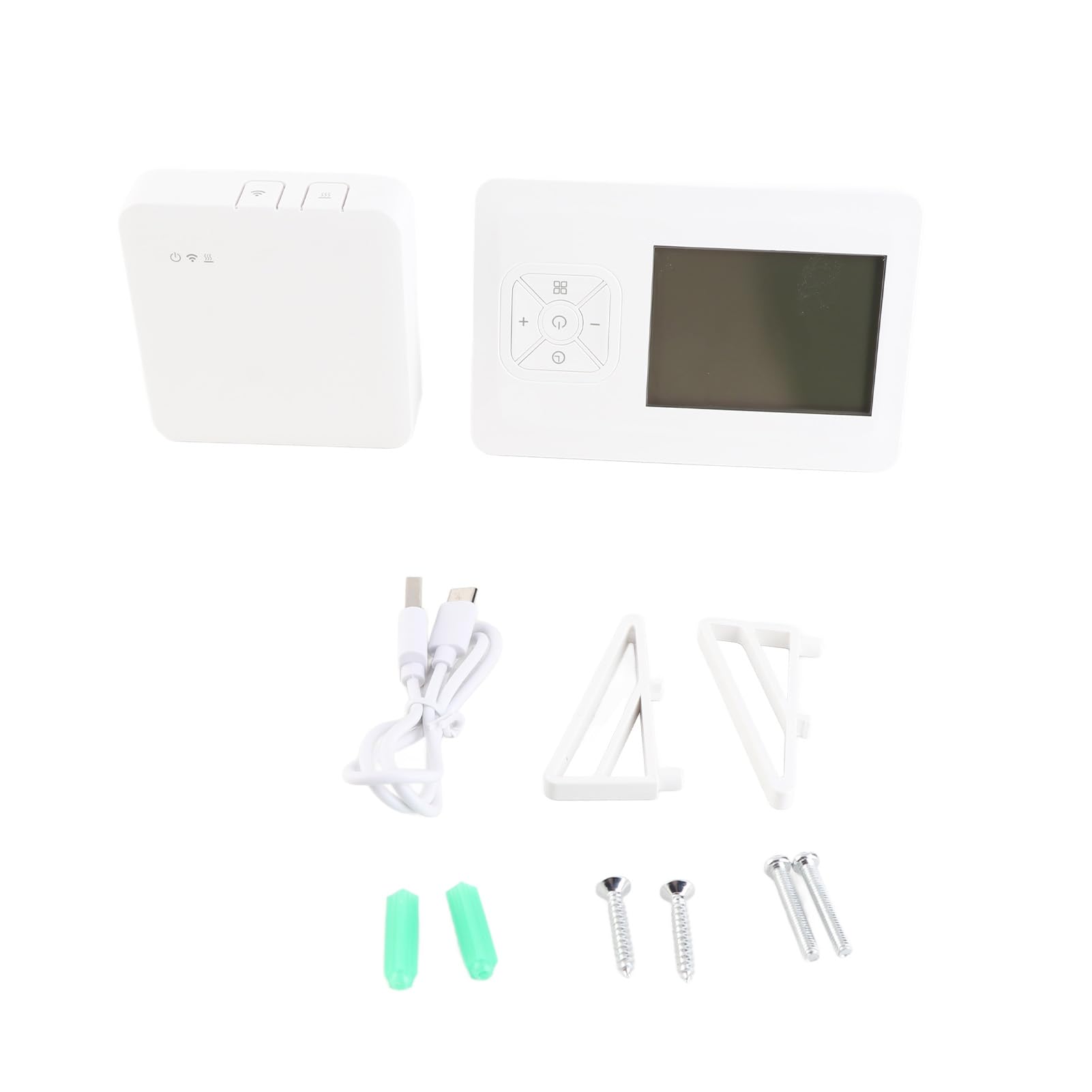 Tnfeeon Termostato WiFi Inteligente, Termostato Programable con Control de Pantalla Táctil, Pantalla LCD y Control por Voz para Sistemas de Calefacción del Hogar