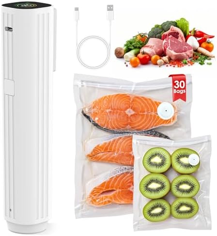 Vacuum Sealer,Food Saver Vacuum Sealer Machine,Featuring LED Pres...