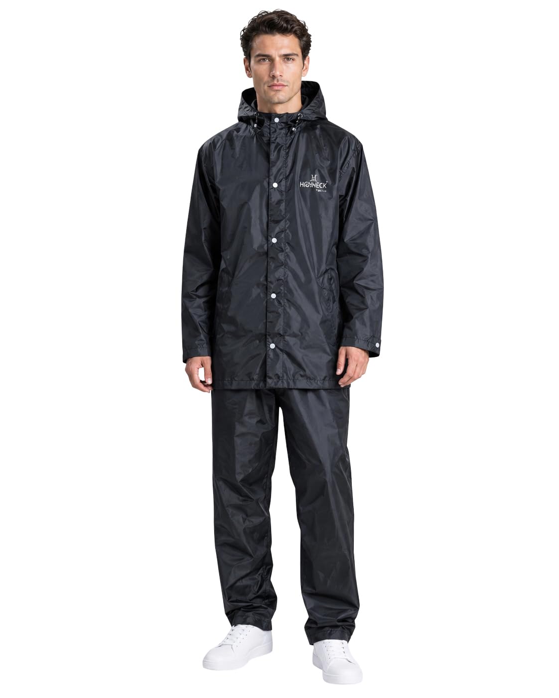 toplot Rain Coat for Men Waterproof Raincoat with Pants Polyester Reversible Double Layer Rain Coat For Men Bike Rain Suit Rain Jacket Suit Inner Mobile Pocket with Storage Bag-picture-29