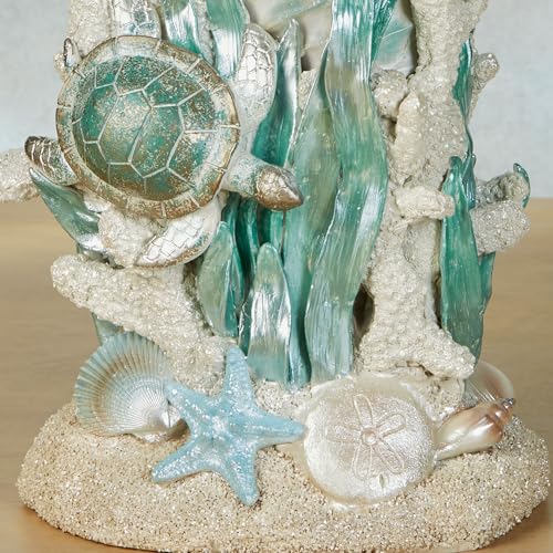 Escultura de mesa Caballito de Mar y Tortuga Marina miniatura 5