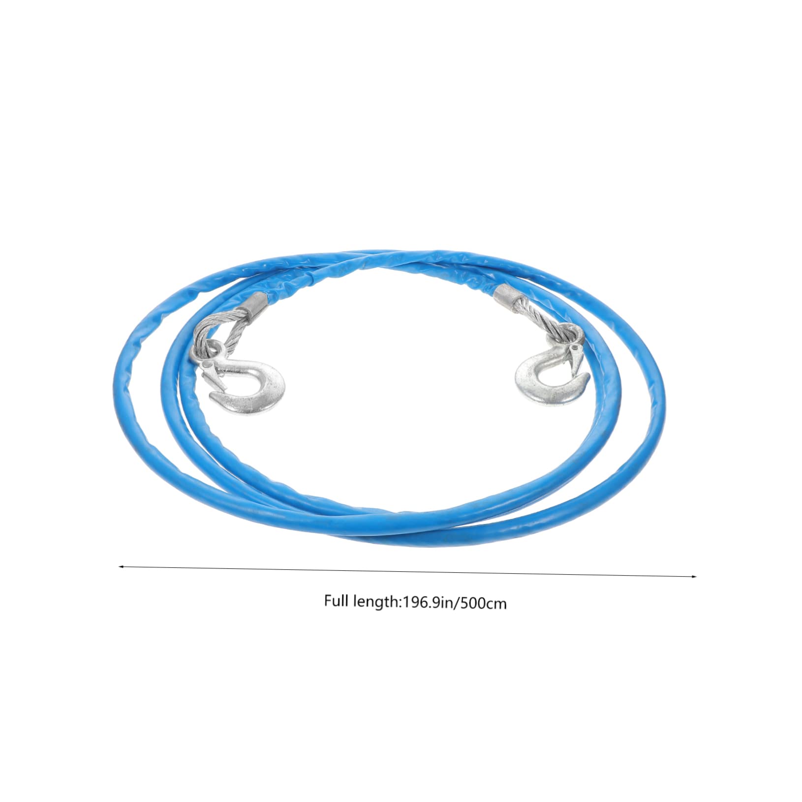 HOLIDYOYO 1pc Hauling Rope Winch Cable Hooks Heavy Cable Hauling Car Trailer Steel Rope Hooks Car Trailer Steel Tow Large