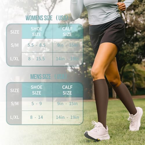 Image of COOLOVER Copper Compression Socks for Women and Men(6 Pairs)-Best Support for Running, Athletic, Travel