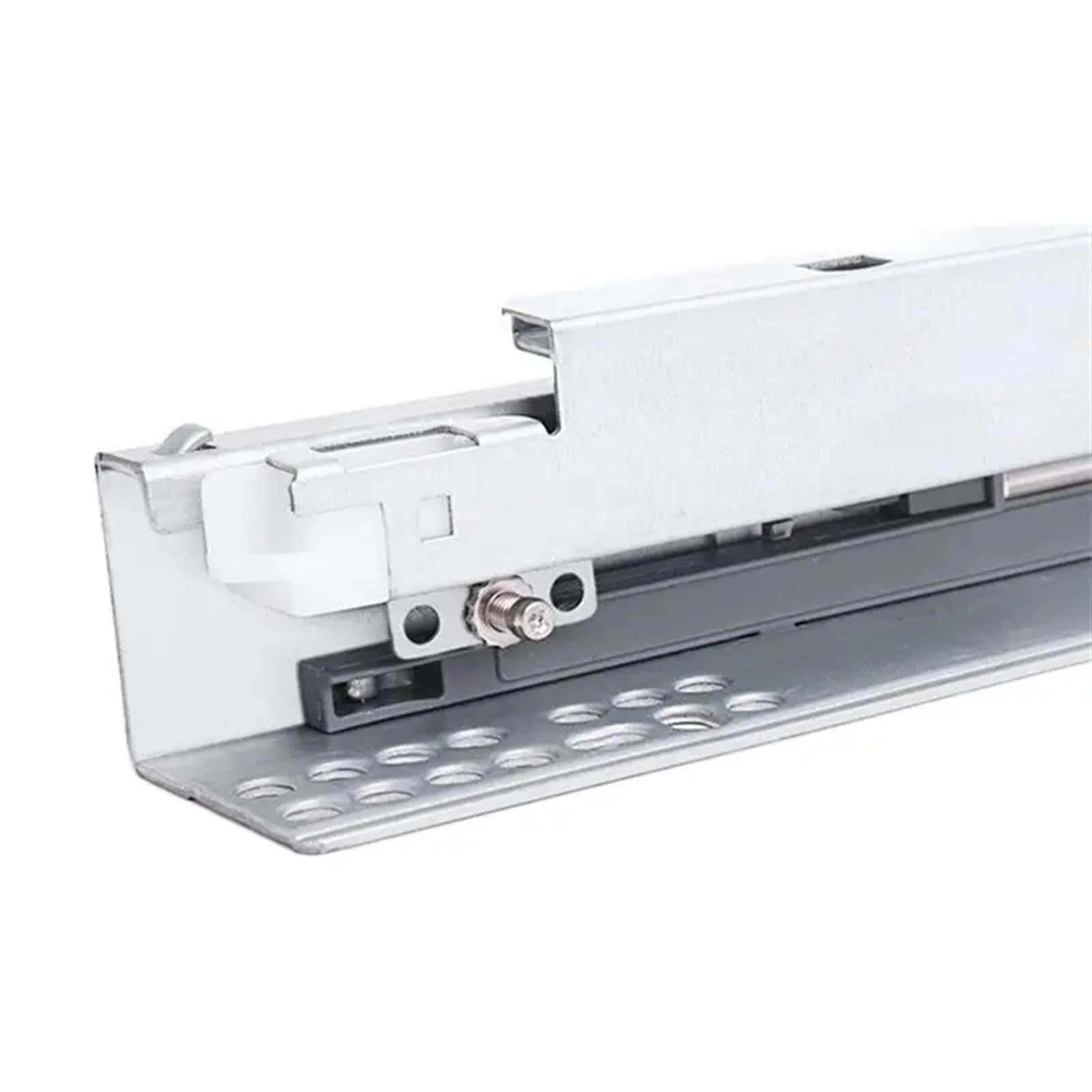 Binari per Cassetti The Three Section Support Hidden Guide Track Damping Two Bottom Drawer Slide Rail(Two-Section Slide,10inches 25cm)