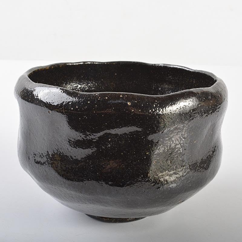 Amazon.co.jp: 茶道具 芳幽斎 加藤石春作 黒楽茶碗 共箱 M R6919  