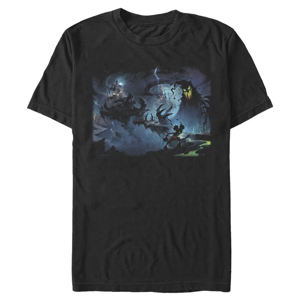 DisneyBig & Tall Epic Mickey Inky Environment Men's Tops Short Sleeve Tee Shirt