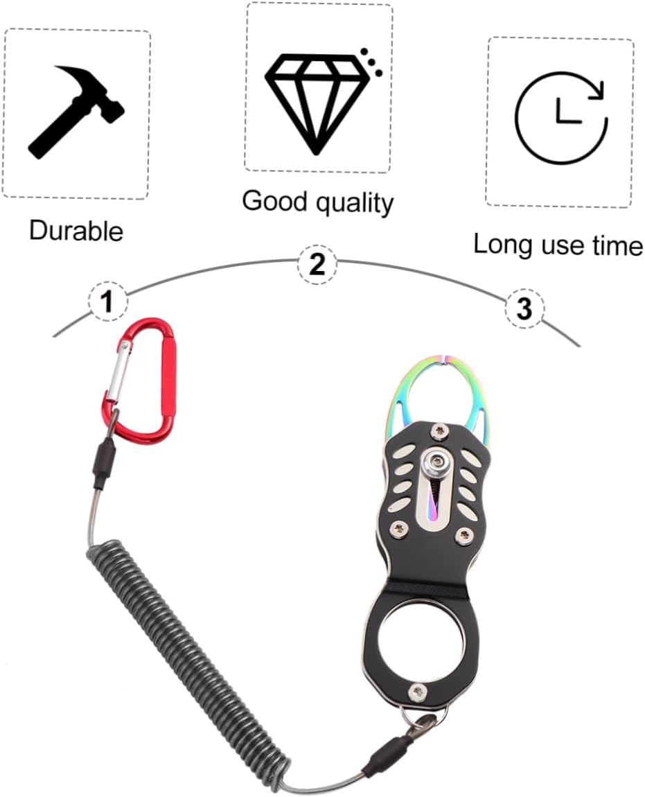 balacoo 3pcs Fishing Accessories Multi-use Fish Grabber Fish Lip Gripper Plier Fishing Clamp Controller for Outdoor Sport