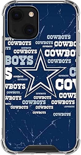 Skinit Clear Phone Case Compatible with iPhone 13 - Officially Licensed NFL Dallas Cowboys Blast Design
