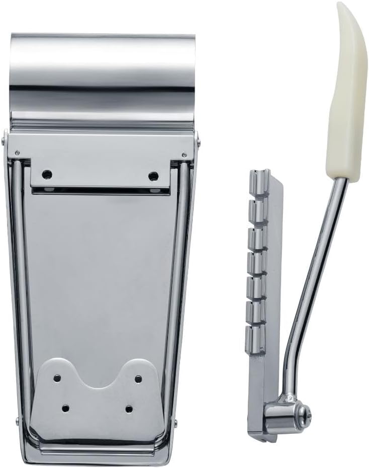 Long Version Electric Guitar Vibrola Tremolo Bridge Tailpiece Vibrato Tailpiece for LP/SG/ES Guitar Chrome