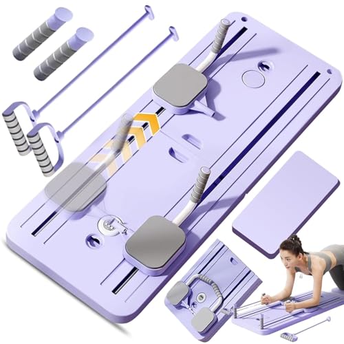 Máquina reformadora de pilates para el hogar con tabla de entrenamiento y rodillo