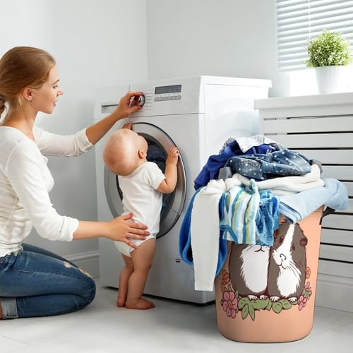 Panier à linge pliable cochons d'Inde pour une salle de bain rangée - 8