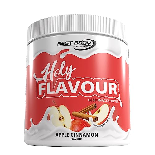 Best Body Nutrition - Holy Flavour - Geschmackspulver - Apple Cinnamon - 250 g Dose - Aromapulver zur Verfeinerung von Speisen und Getränken - mit Apfel Zimt Geschmack