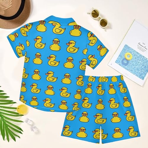 Image of visesunny Little Boys Short Sleeve T-Shirt Beach Shirts Casual Shorts Set Summer Clothes for Kids Outfits