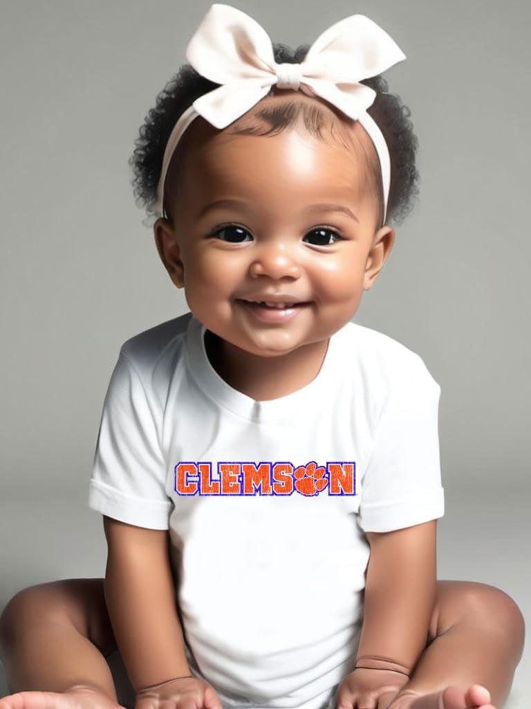 Wes and Willy Baby College Team 3 Pack of Cotton Rompers - Image 2