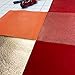 Genuine Leather Sheets for Crafts: 5 Leather Sheets for Crafts RED & Rose Gold 5x5 Inches Large