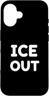 Ice Out Political Ment Text Bold Block Lettering Activy Case for iPhone 16