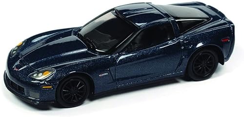 Johnny Lightning 2012 Chevrolet Corvette Z06 Supersonic Blue Metallic Classic Gold Collection Series Edición limitada a 12240 piezas en todo el