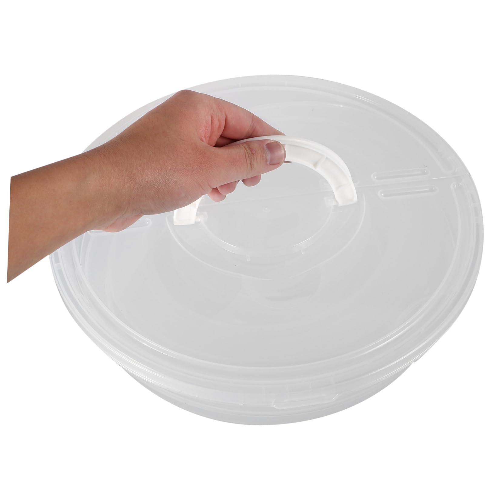 Recipientes para Alimentos con Tapa y Asa de Plástico, 2 Piezas