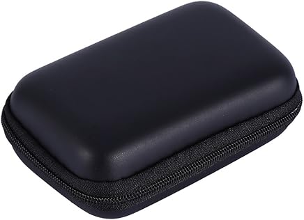 Jinxuny Tangle-Free Cable para Auricular Organizador Mini EVA Auricular Cable Bolsa Carga Dura Caja de Cable USB Caja Protectora del Organizador (Color : Black)