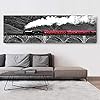Nordic Lange Scène Canvas Prints Posters Zwart Wit Landschap Muur Canvas Schilderijen voor Woonkamer Home Decor 40x120cm…
