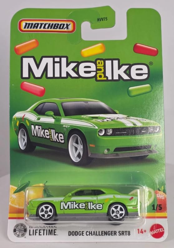 Matchbox Dodge Challenger SRT8 1:64 Verde miniatura 1