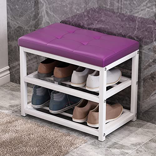 Tabouret à langer moderne et meuble à chaussures 3 niveaux chic - 2