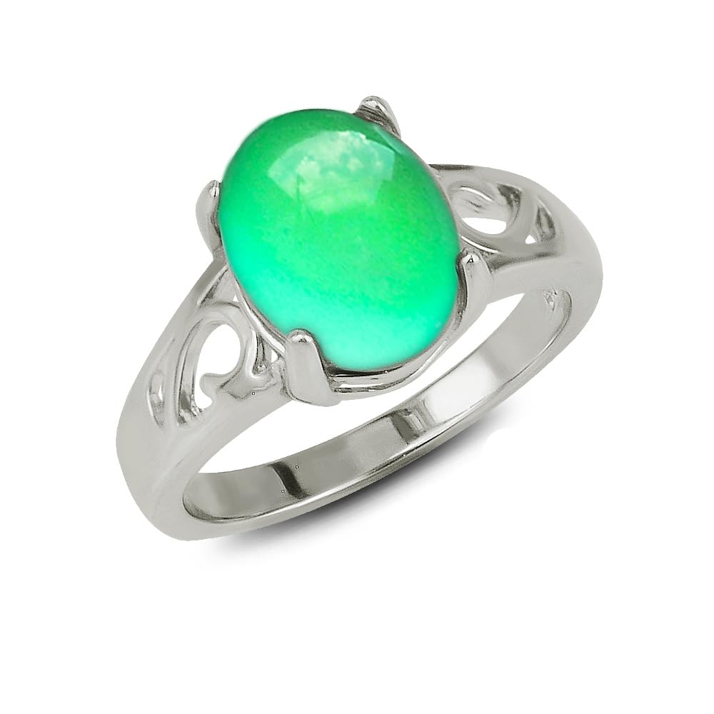 アクセサリー 2 Stone Mood Ring silver Amazon.com: FUN JEWELS Classic Silver Color Plating Multi