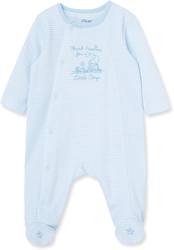 Clothes for Baby Boys' 100% Cotton Scratch-Free Tag Footie Sleeper