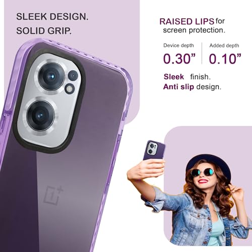 Image of A rtistque Ultra Stylish Back Cover Case for OnePlus Nord CE 2 Lite 5G | Premium Shockproof TPU | Protective Design | OnePlus Nord CE 2 Lite 5G Cover - Purple