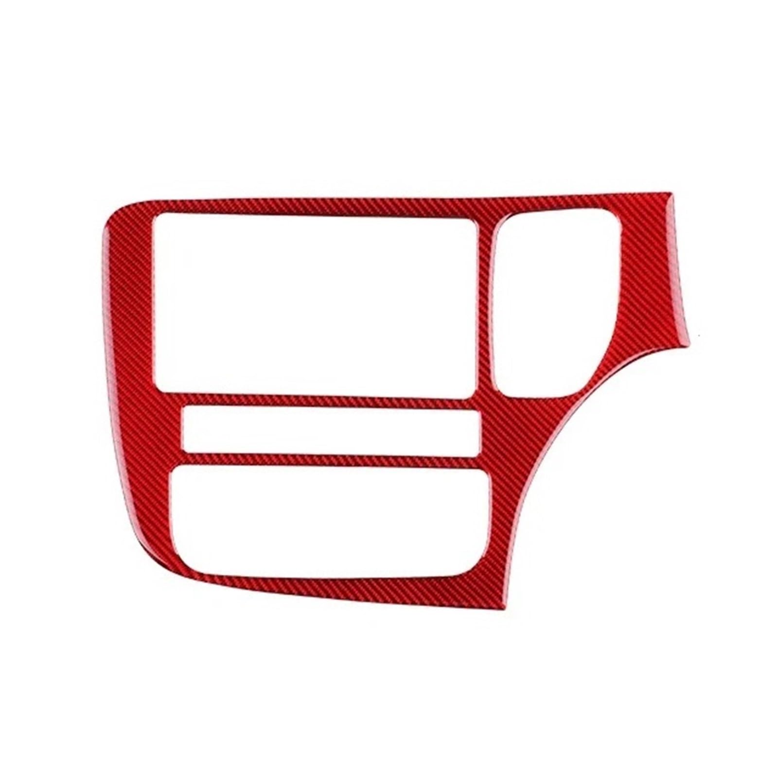 VNHLOTVJL Real Soft Carbon Fiber Center Console Panel Trim Sticker Compatible for Mitsubishi Outlander 2017-2021 LHD RHD Car Interior Accessories(RHD Red Carbon)