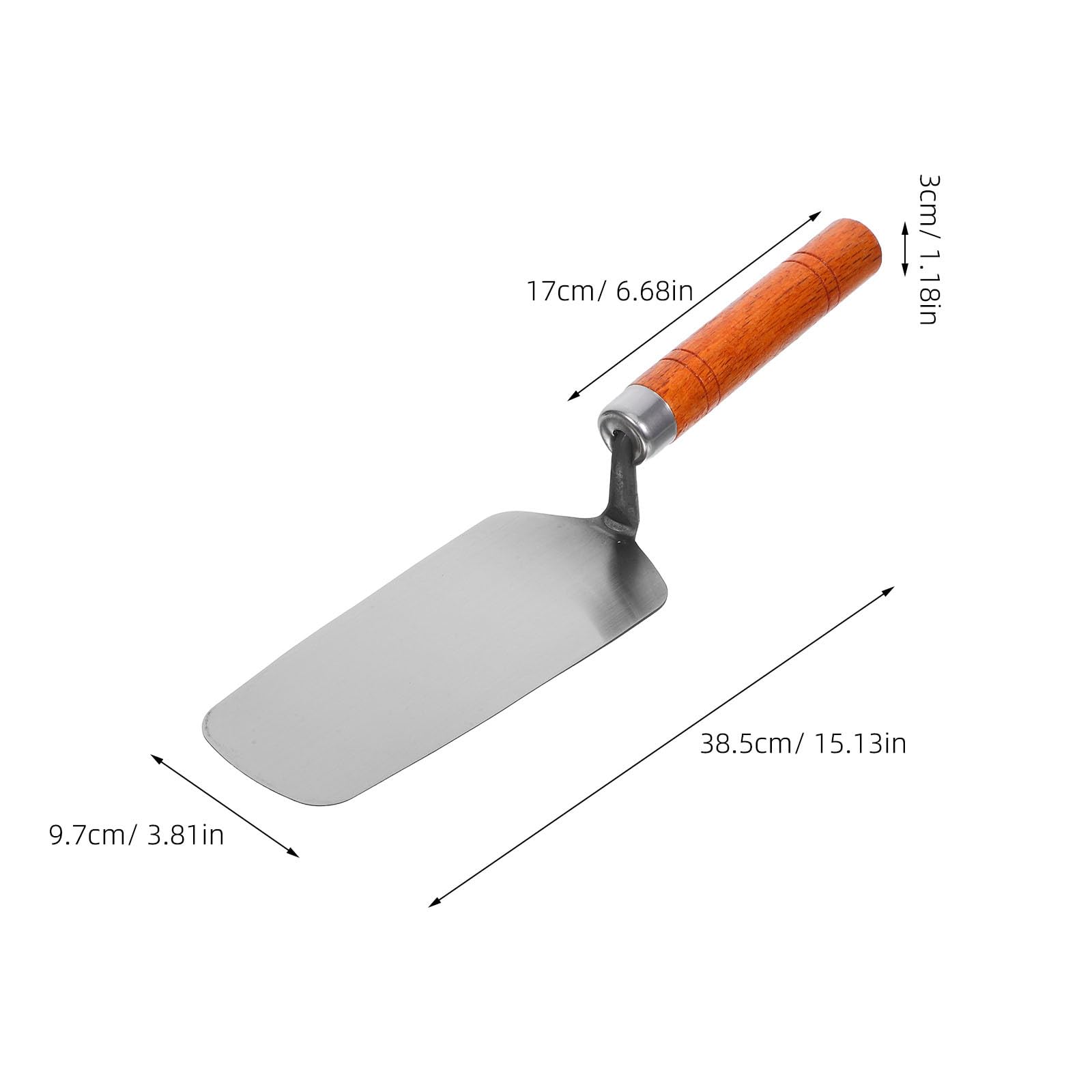 DOITOOL Cazzuola per Intonaco in Acciaio Inossidabile 45# Impugnatura Ergonomica Utensile per Finitura Liscia di Muratura e Cemento Set Professionale Versatile per Lavori Interni ed