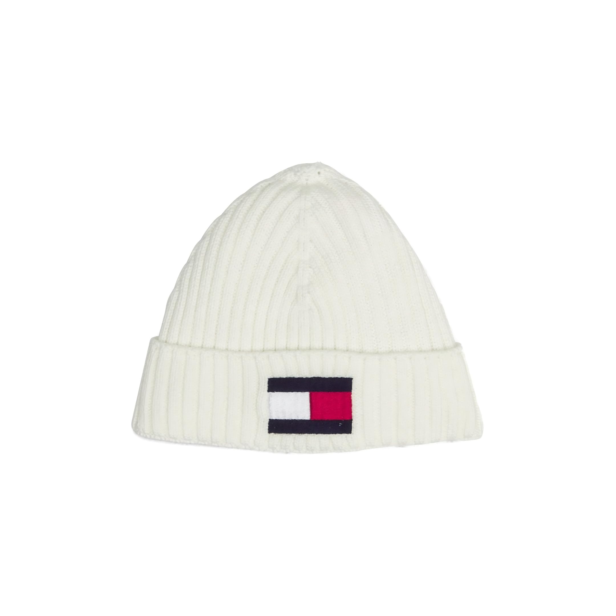 Tommy Hilfiger Beanie TH Essentials Knitted Hat Kids Ancient White Creme-White