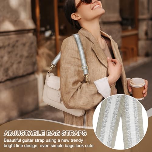 Image of PATIKIL Purse Strap, Wide Shoulder Strap Adjustable Crossbody Bag Straps Universal Replacement Shoulder Bag Belt for Women's Handbags Canvas Guitar Bag Backpack, Dark Khaki