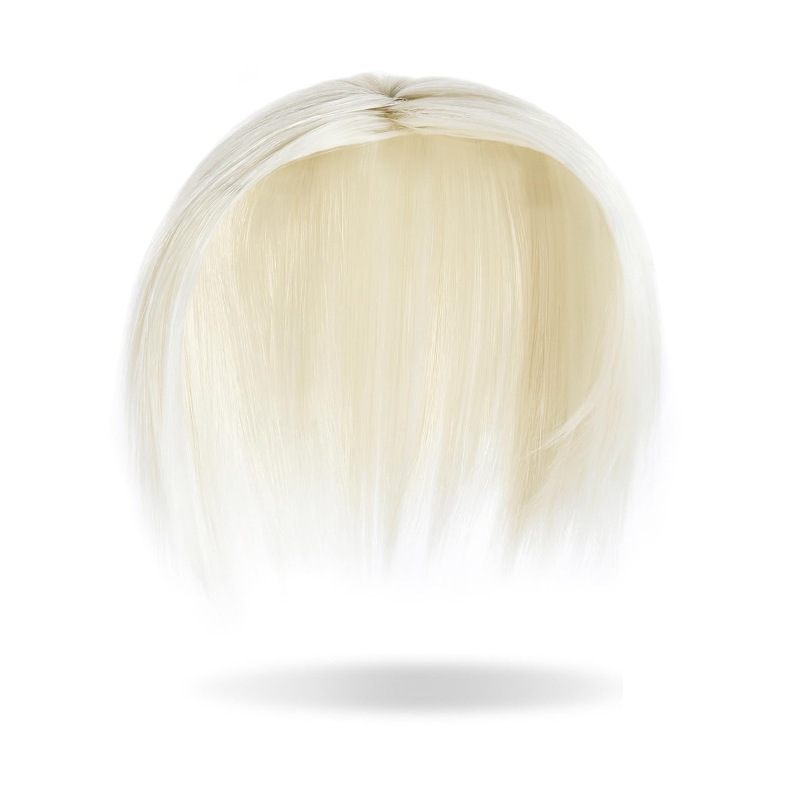 Yamel Hair Toppers for Women Clips in Hair Pieces Synthetic Straight Wiglets Hairpieces for Thinning Hair Bleach Blonde - Image 3