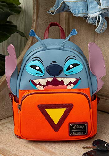 Loungefly Disney Stitch Experiment 626 Faux Leather Womens Double Strap Shoulder Bag Purse2
