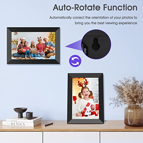 10.1" Wifi Digital Picture Frame, Upgraded Ips Touch Screen Photo Frame Electronic Support Alexa Voice Control, Auto-Rotate,16Gb Storage,Micro Usb/Sd Slot,Share Photos/Videos Instantly Via Whale App #TOP4