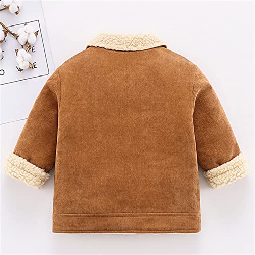 Betadog 16T Toddler Boy Girl Corduroy Jacket Coat Button Down Outwear Shirts Cool Cardigan Blouses (Khaki, 2-3 Years)2