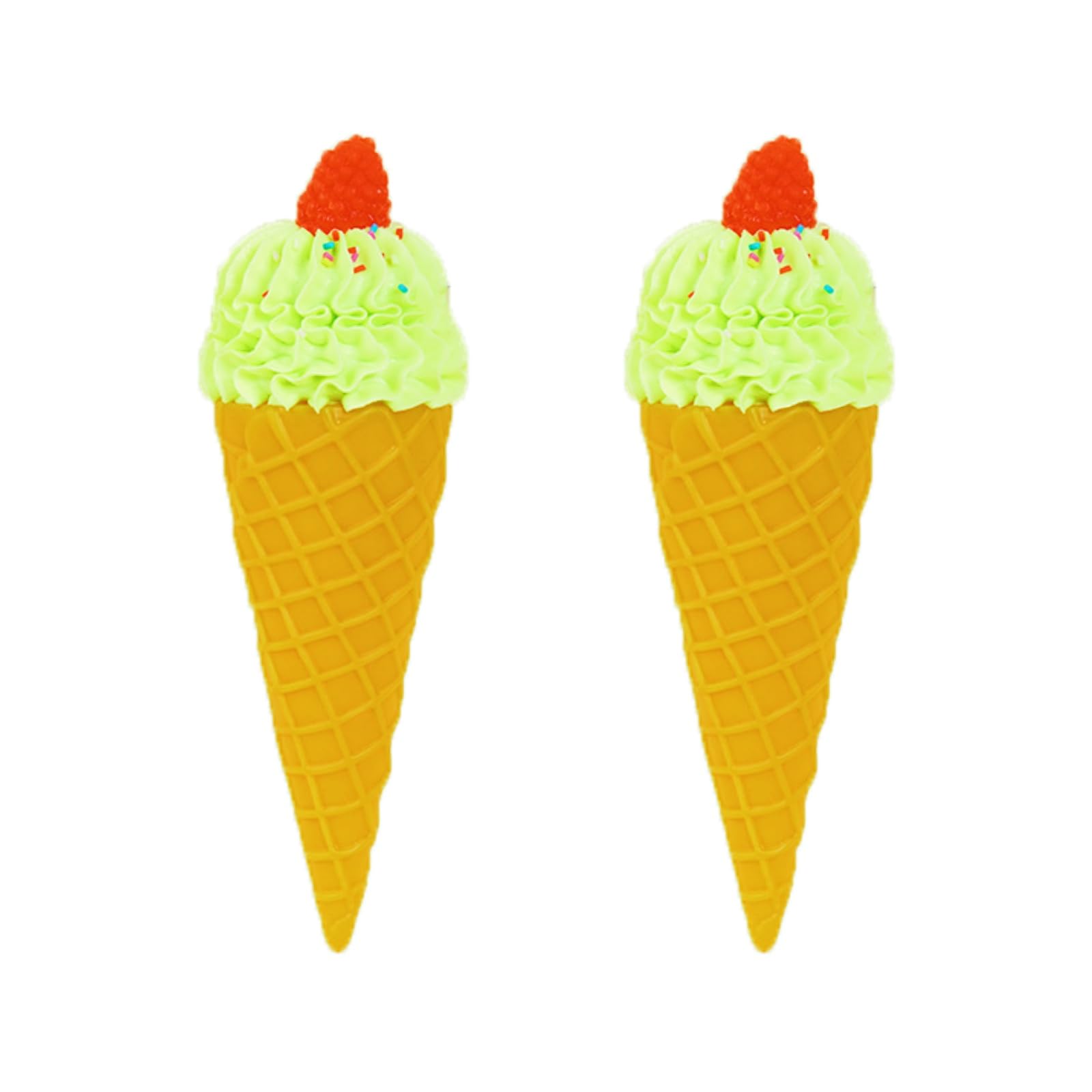 2PCS Simulated Artificial Ice Cream Decor Fake Dessert Display Fake Dessert Models Food Display for Bakery Photography Home Kitchen Lifelike (Raspberry Model)