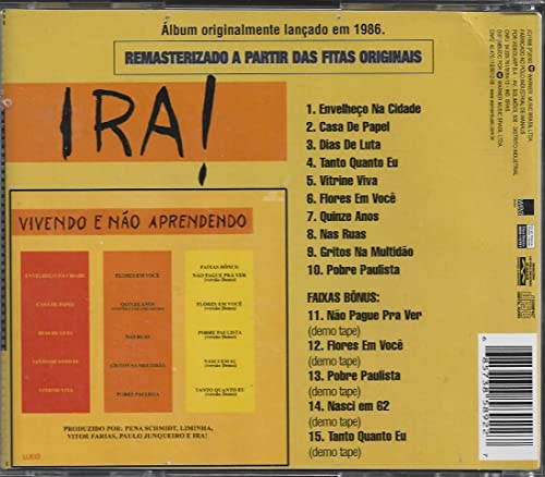 Ira - Cd Vivendo e Não Aprendendo - 1986