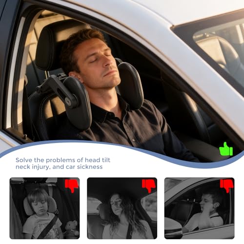 Almohada ajustable para reposacabezas de auto miniatura 4