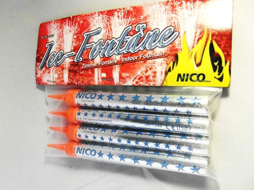 Nico 4er Set TORTENFONTÄNEN Ice-Fontäne ca. 50 sec. Kuchen DEKO Hochzeit Zimmer - FONTÄNE (2)