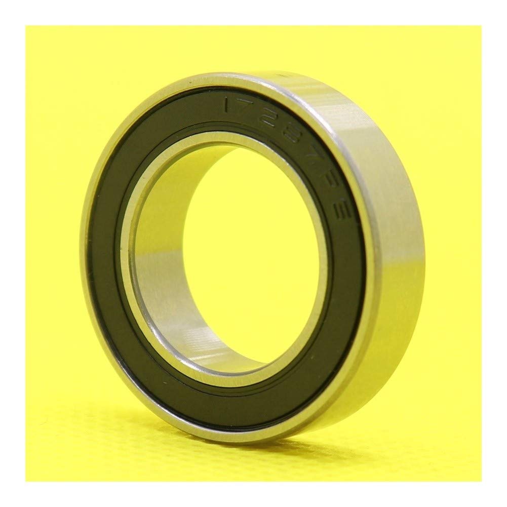 Pratique 17287 17287-2RS roulement en céramique Hybride 17x28x7 mm ABEC-1 Supports de pédalier de vélo pièces de Rechange 17287RS roulements à Billes Si3N4