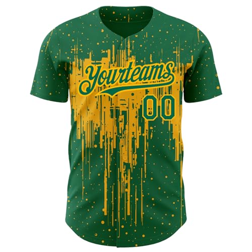 Custom Men Women Youth Baseball Jersey Softball Shirts Full Button Personalized Name Number Sports Team Uniforms, S-7XL miniatura 2