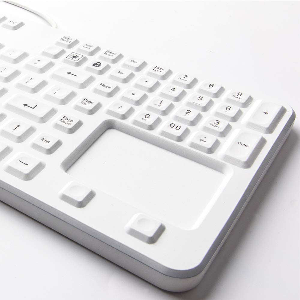 Amazon.co.jp: 医療用 防水ウォッシャブルシリコン製キーボード IP68