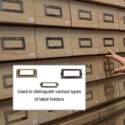 Porta Etichette in Metallo,Qiundar 60 Pcs