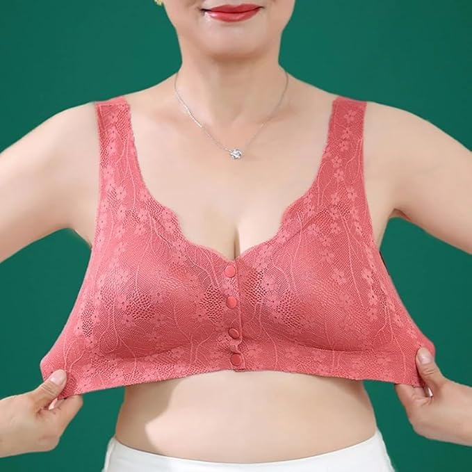 Image of Brachy Women's Non-Wired Front Open Maternity Nursing Feeding Bra for Women Post Pregnancy Easy to Breastfeed Maternity Bra